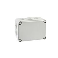 Puszka instalacyjna n/t LIGHT pokrywa pełna, dławnice 162x116x76 (6xm25, 4xm40) IP66/67 | EV-161 PCE