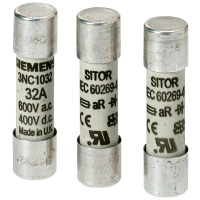 Wkładka bezpiecznika cylindrycznego SITOR, 22x58 mm, 25 A, gR, Un AC: 690 V, Un DC: 700 V | 3NC2225-0MK Siemens