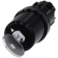 Przełącznik kluczykowy Siemens, B, 22 mm, okrągły, tworzywo sztuczne, wyciąganie klucza O | 3SU1000-5PC01-0AA0 Siemens