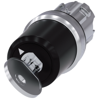 Przełącznik kluczykowy Siemens, B, 22 mm, okrągły, metal, błyszczący, wyciąganie klucza O | 3SU1050-5PF01-0AA0 Siemens