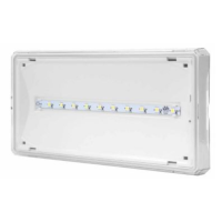 Oprawa EXIT ECO LED AT 1W 120lm 1h SE IP65 biały | ETE/1W/E/1/SE/AT/WH Awex