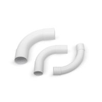 Złączka kątowa sztywna dwukielichowa do rur ZKL 40 PVC, biała (20szt) | 10641 TT Plast