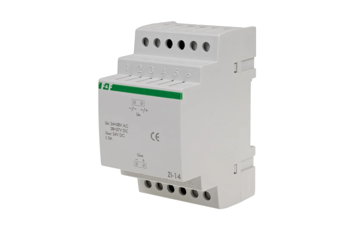Stabilizator impulsowy ZI-14 24V 24-28V AC / 28-37V DC 3A | ZI-14 F&F