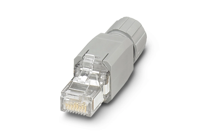 Złącza wtykowe RJ45 VS-08-RJ45-5-Q/IP20, 8-biegunowe, proste, szare A RAL 7042 | 1656725 Phoenix Contact