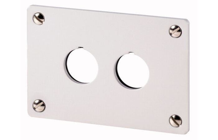 Płyta czołowa do montażu podtynkowego 2-otworowa, M22-E2 RMQ-Titan M22 | 216543 Eaton