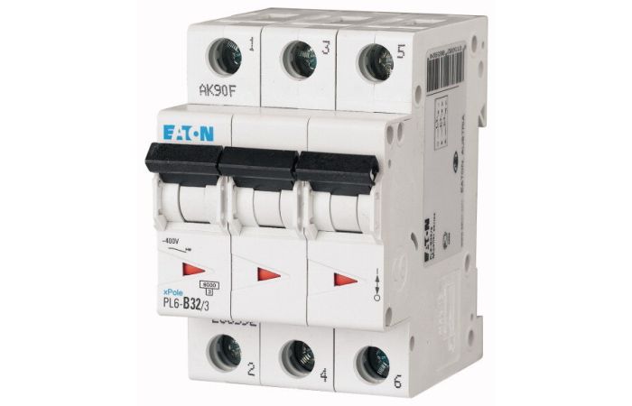 Wyłącznik nadprądowy 3P B 32A 6kA AC, PL6-B32/3