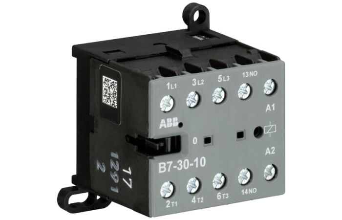 Stycznik miniaturowy AC-3 11,5A 5,5kW 3P, 24V AC, 1NO, B7-30-10-01, zaciski śrubowe | GJL1311001R0101 ABB