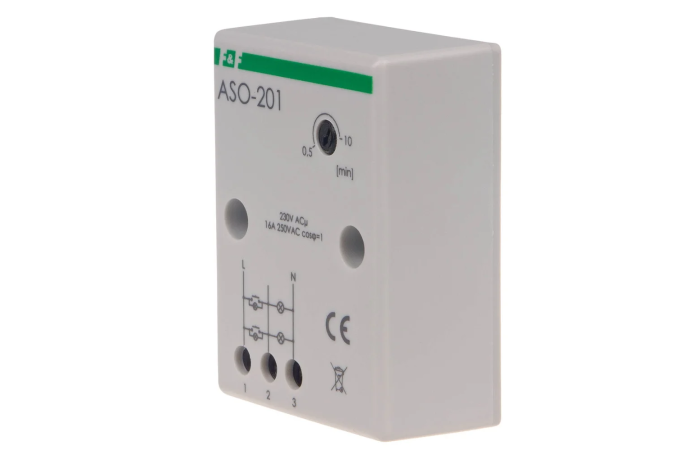 Automat schodowy ASO-201 230V/16A z zaciskami śrubowymi | ASO-201 F&F