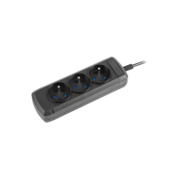 Listwa zasilająca ARMAC arcolor3 0.6m UPS 3X 230V PL IEC czarna | ARCOLOR3/0.6/CZ/IEC Armac