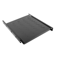 Wysuwana półka do szaf RACK 19" 800mm czarna LANBERG (1U/465x550mm udźwig do 60kg, montaż 4 punktowy | AK-1007-B Lanberg