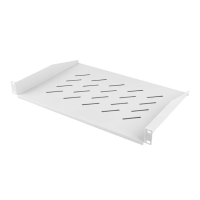 Półka do szaf 19" 450/600/800/1000mm szara LANBERG (1U/483x315mm udźwig do 25kg, montaż doczołowy) | AK-1008-S Lanberg