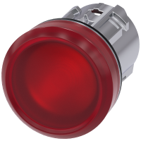Lampka sygnalizacyjna 22mm, okrągła, metal błyszczący, czerwona, gładka, SIRIUS ACT | 3SU1051-6AA20-0AA0 Siemens