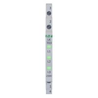 Lampka kontrolna zasilania 1/3S 3xLED ZIELONA | LK-703G F&F