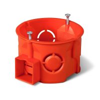 Puszka p/t PK-60F PRO łączeniowa płytka z wkrętami IP20, ceglasta | 0284-01 Elektro-Plast Nasielsk