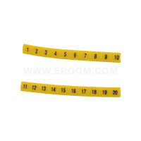 Oznacznik przewodów EZ-5/U żółty (opak 100szt) | R34RR-02050305300 Ergom