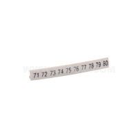 Oznacznik przewodów EZ-5B/71-80 biały (opak 100szt) | R34RR-02050404300 Ergom