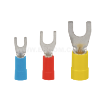 Końcówka kablowa widełkowa izolowana KWI 0,5/2 przekrój: 0,5mm2, otwór pod śrubę M2 (opak 100szt) | E09KO-02030100101 Ergom