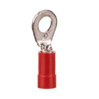 Końcówka oczkowa izolowana KOI 1/4 przekrój: 1,0mm2, otwór pod śrubę M4 (opak 25szt) | E09KO-02010101002 Ergom