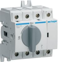 Modułowy rozłącznik izolacyjny obrotowy 4P 100A, rozmiar 2 | HAC410 Hager