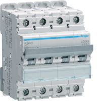 Wyłącznik nadprądowy 10kA 4P D 20A MCB | NDN420 Hager
