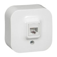 Gniazdo komputerowe 1xRJ45 kat. 5e UTP, białe, Forix IP20 | 782424 Legrand