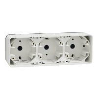Podstawa naścienna 3x poziom. biała, Mureva | MUR39913 Schneider Electric