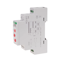 Przekaźnik czasowy PCU-511UNI styk 1NO/NC 12-264V AC/DC na szynę DIN | PCU-511UNI F&F