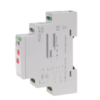 Przekaźnik czasowy PCG-417 styki 2NO 230V AC/24V AC/DC na szynę DIN | PCG-417DUO F&F