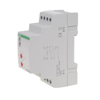 Regulator temperatury 24V montaz na szynie DIN, styk: 1NO/NC 230V AC | RT-820-24V F&F