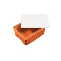 Puszka do złącza odgromowego 210x165x80-150mm, pomarańczowa z pokrywą białą | R.8145 Pawbol