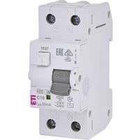 Wyłącznik różnicowoprądowy z członem nadprądowym 2P C 16A 30mA typ AC, KZS-2M | 002173124 Eti