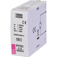 Moduł wymienny ogranicznika przepięć, (N-PE), MOD. ETITEC C T2 255/20 G, typ T2 (C) | 002440416 Eti