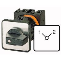 Łącznik krzywkowy 3P, 20A, 6,5kW, bez samopowrotu, pokrętło czarne, do wbudowania w otworze 22,3mm, T0-3-8222/EZ | 015118 Eaton