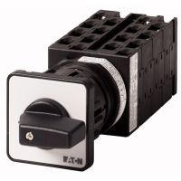 Łącznik krzywkowy 8P, 20A, 6,5kW, 1-2, bez samopowrotu, pokrętło czarne, do wbudowania w otworze 22,3mm, T0-8-8372/EZ | 034102 Eaton