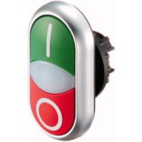 Napęd przycisku podwójnego, podświetlany, M22-DDLF-GR-X1/X0 RMQ-Titan M22 | 284814 Eaton