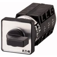Łącznik krzywkowy 3P, 10A, 3kW, 1-0-2, bez samopowrotu, pokrętło czarne, natablicowy, TM-3-8212/E P/T | 010807 Eaton