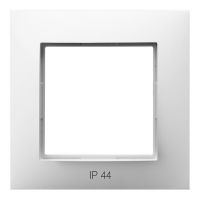 Ramka pojedyncza do łączników IP-44 RH-1U/00 Aria biały | RH-1U/00 Ospel