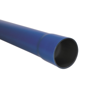 Rura osłonowa sztywna z kielichiem ROS-M 50/3,5 750N,RHDPE, gładka, niebieska (6m/220szt) SRS | 10671 TT Plast