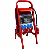 Rozdzielnica budowlana na stojaku S/FI 12-mod.32A 16A 4x230V SET ECO F,+kabel z wtyczką,wolnostojąca | DV-6238-F Doktorvolt