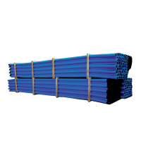 Rura sztywna karbowana dwuwarstwowa w odcinkach RODO 125/105 450N,HDPE,niebieska (6m/38szt) DVK | 12965 TT Plast