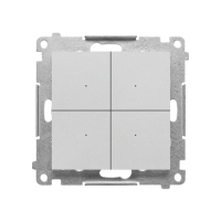 CONTROL Kontroler przyciskowy ster bezprzew z Simon GO ster smartfonem Aluminium mat Simon 55 GO | TEK1W.01/143 Kontakt Simon