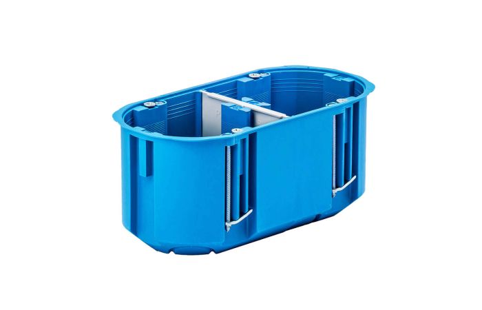 Puszka instalacyjna 2-polowa 2x60 głęboka regips Multibox2 P2x60D niebieska | 32092203 Simet