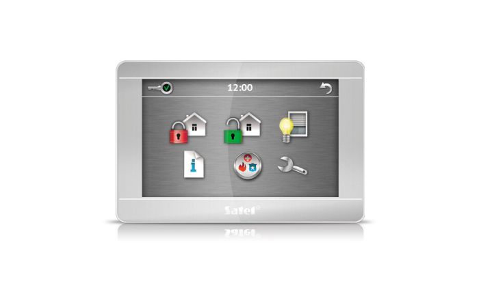Manipulator graficzny z ekranem dotykowym 7" srebrny, INT-TSH-SSW | INT-TSH-SSW Satel