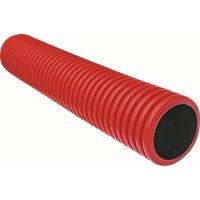 Rura sztywna karbowana dwuwarstwowa w odcinkach RODO 160/134 450N,HDPE, czerwona(6m/33szt) DVK | 10611 TT Plast