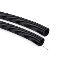 Rura giętka karbowana odporna na prom. UV z pilotem PVC RKSSUVP 40/34 750N samogasnąc,UV czarna(50m) | 12473 TT Plast