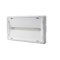 Oprawa awaryjna EXIT S IP65 ECO LED, 3W, 310lm, 1h, jednozadaniowa, biała | ETS/3W/E/1/SE/PT/WH Awex