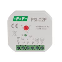 przetwornik sygnału "ciągły na impuls" z nastawą długości impulsu PSI-02P montaz w puszce podtynkowe | PSI-02P F&F