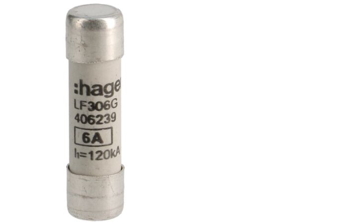 Wkładka bezpiecznikowa cylindryczna CH-10 10x38mm gG 6A 500VAC | LF306G Hager
