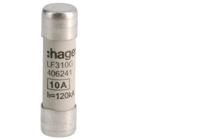 Wkładka bezpiecznikowa cylindryczna CH-10 10x38mm gG 10A 500VAC | LF310G Hager