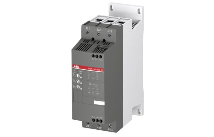 Softstart PSR105-600-11, napięcie zasilania 208-600V AC, 105A, 55kW, sterowanie 24V AC/DC | 1SFA896115R1100 ABB